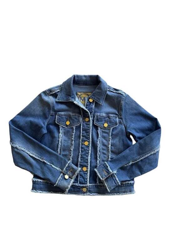 Michael Kors Jackets & Blazers - Michael Kors Women's Fringe Denim Long Sleeve Jacket